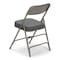 Atlas Commercial Products Triple-Braced Fabric Padded Metal Folding Chair, 2" Cushion, Gray MFC22GRYFP-2 - alternate 3